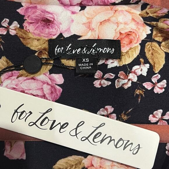 NWT NEW For Love And Lemons Faux Shearling Floral Puffer Vest - Picture 9 of 12